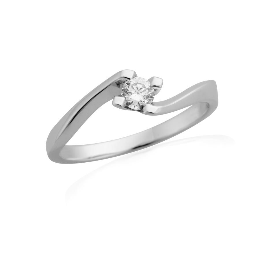 503428-6234-001 | Engagement ring 503428 with Brilliant<br>∅ Stone 3,4 mm <br>100% Made in Germany  