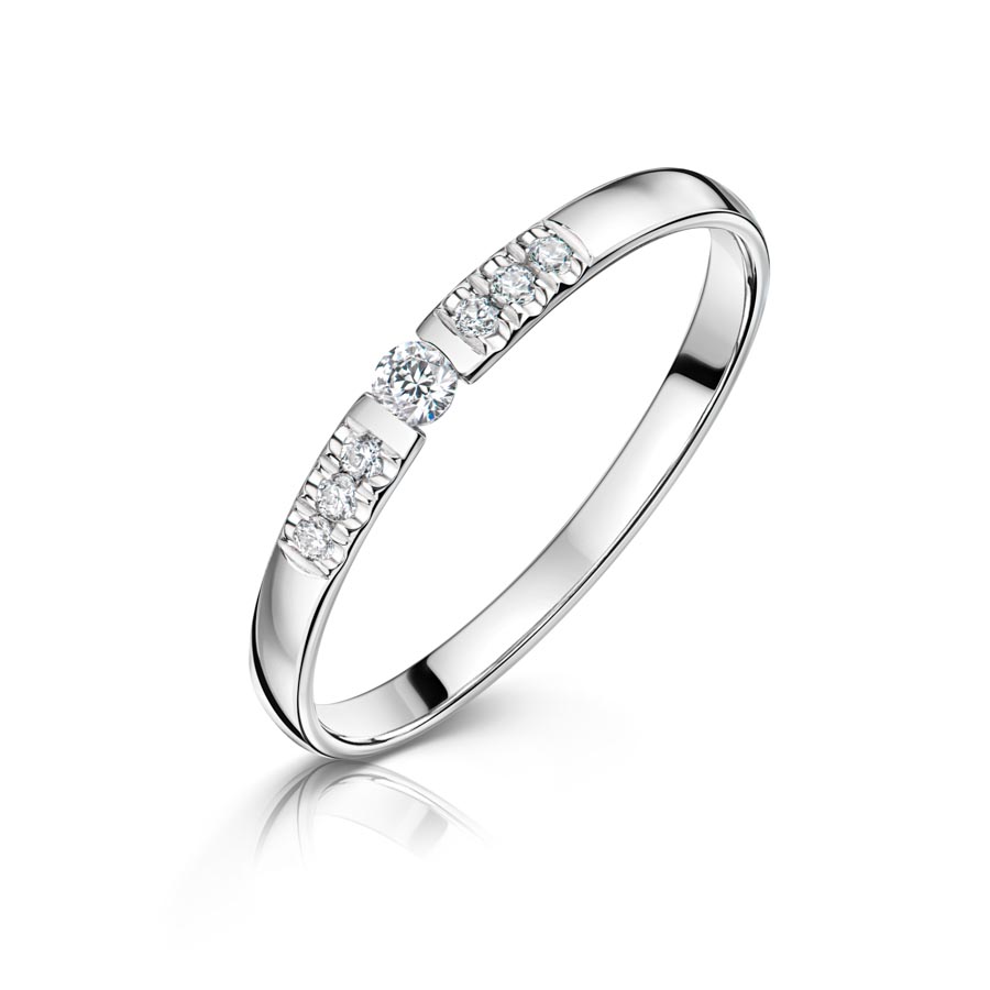 503778-2R24-046 | Engagement ring 503778 with s.Zirconia<br>∅ Stone 2,4 mm <br>100% Made in Germany  