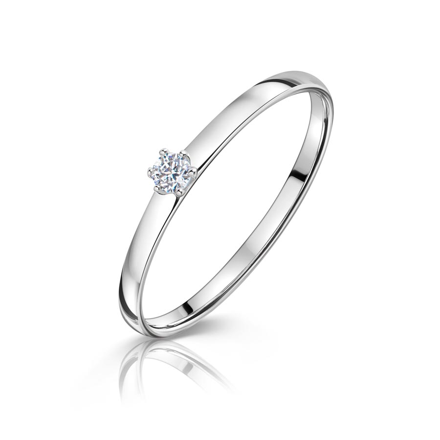 503786-2R24-046 | Engagement ring 503786 with s.Zirconia<br>∅ Stone 2,4 - 5,2 mm <br>100% Made in Germany  