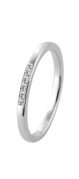 530123-Y514-001 | Memoire ring 530123 with Brilliant<br>∅ Stone 1,4 mm <br>100% Made in Germany  