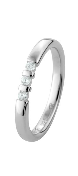 530130-Y520-001 | Memoire ring 530130 with Brilliant<br>∅ Stone 2,0 mm <br>100% Made in Germany  