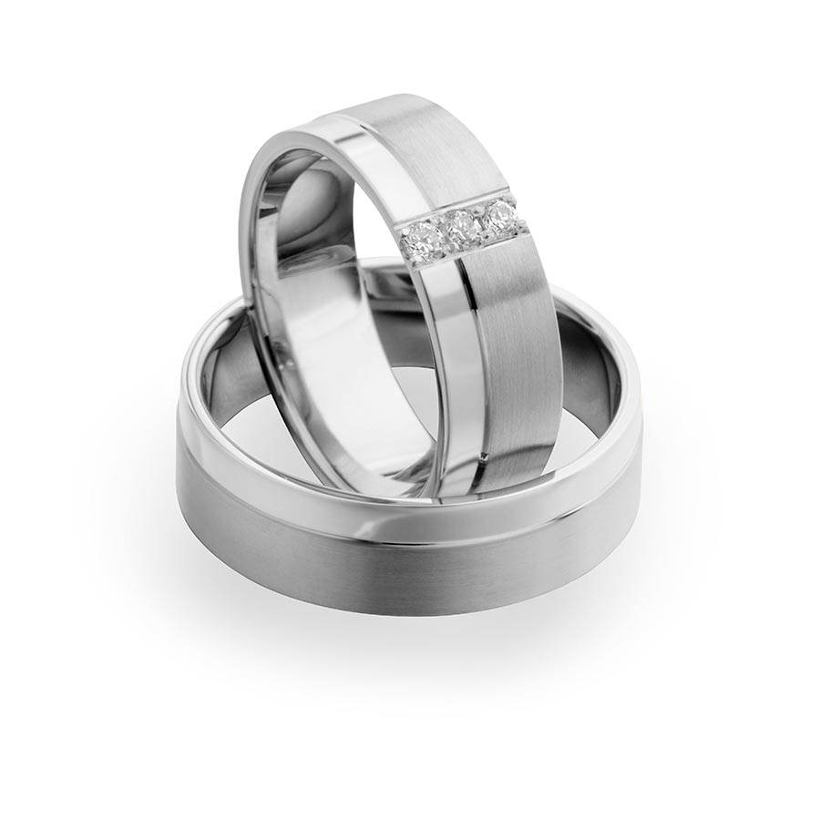 Wedding rings 585 Weißgold 