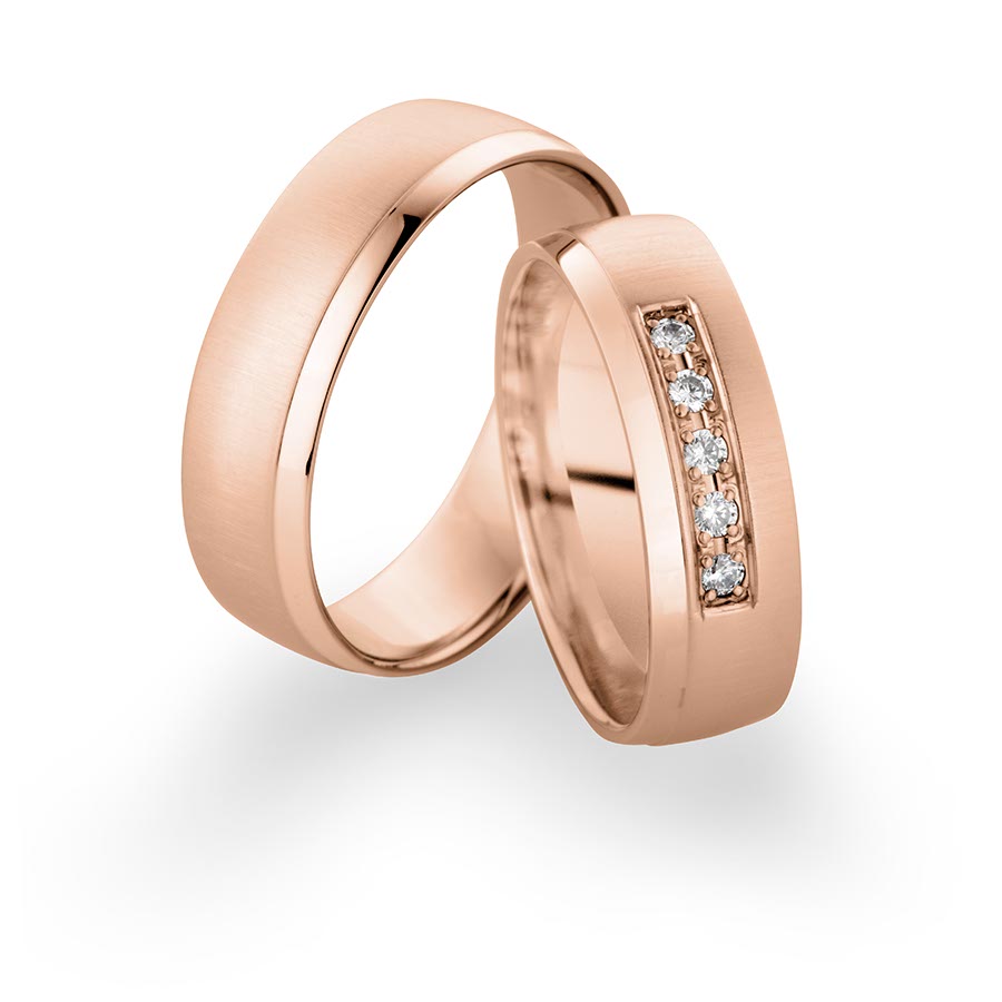 Wedding rings 585 Rotgold 514240-60