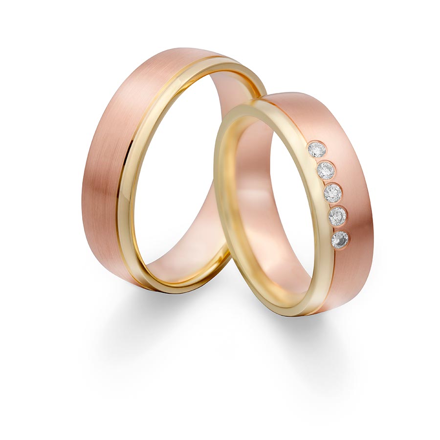 Wedding rings 333 Gelbgold, Rotgold 514730-60