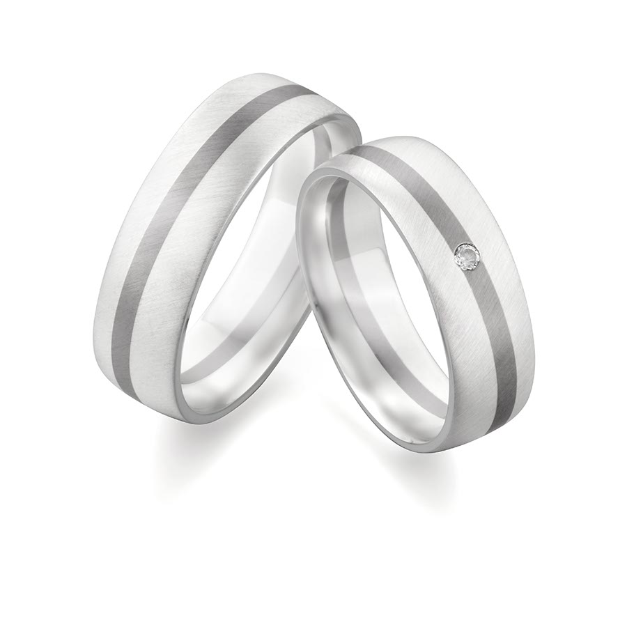 Wedding rings 500 Palladium, 925 Silber 514741-65