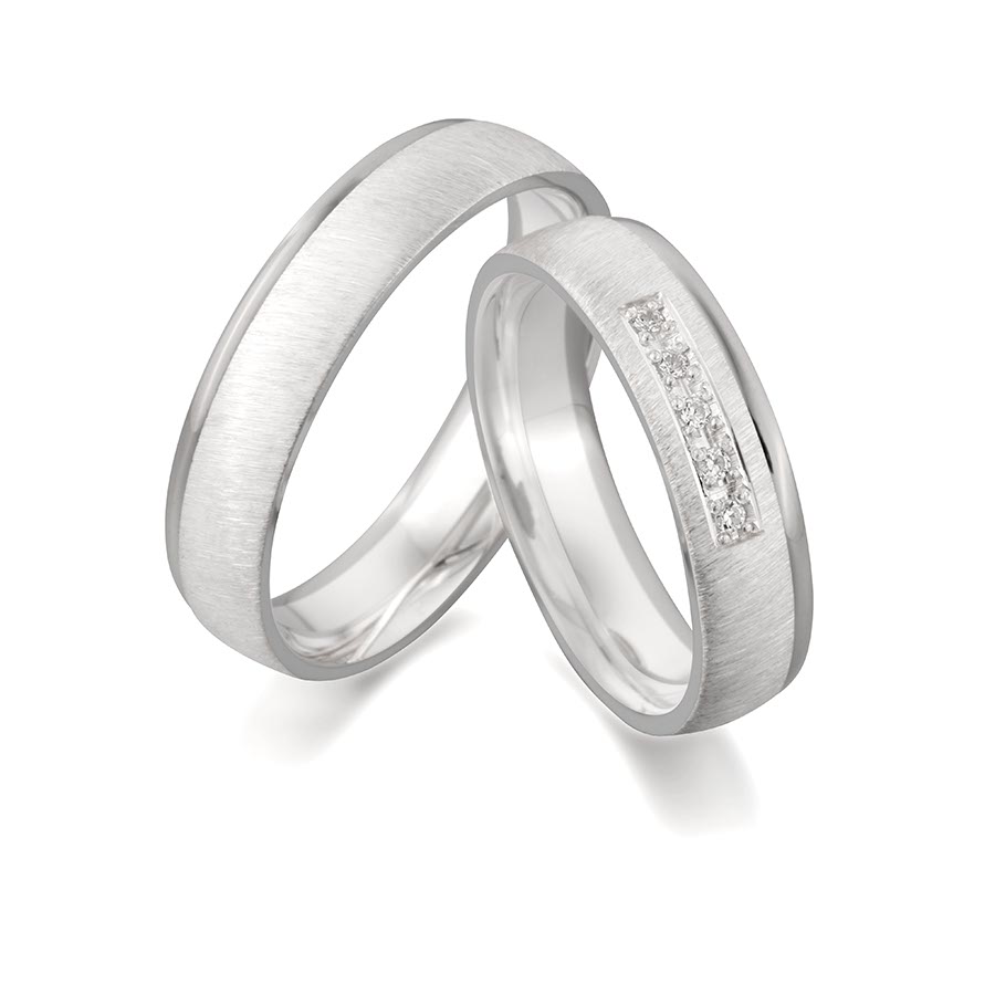 Wedding rings 500 Palladium, 925 Silber 514742-50