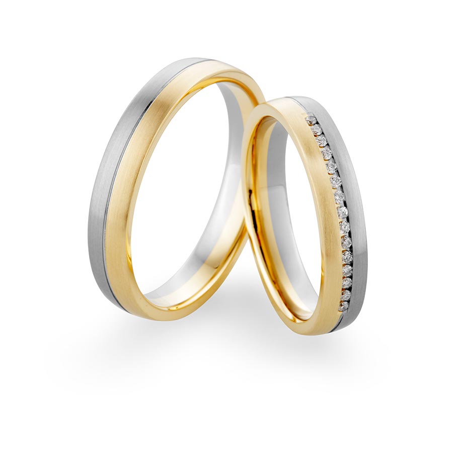 Wedding rings Yellow/White