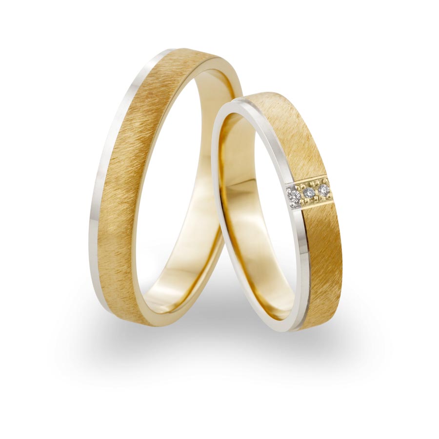 Wedding rings 600 Platin, 375 Gelbgold 514779-40