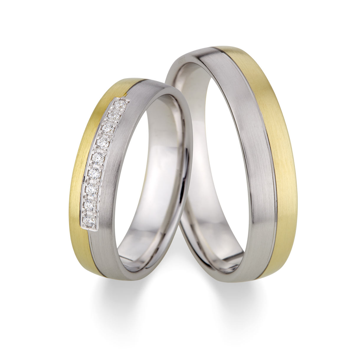 Wedding rings 600 Platin, 375 Gelbgold 514787-50