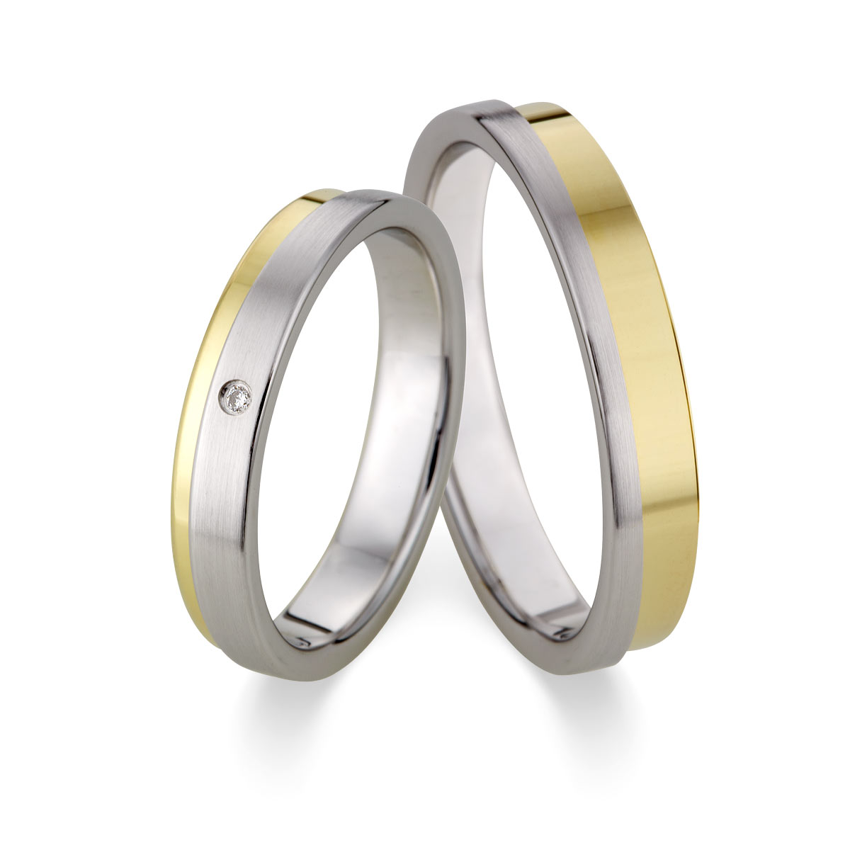 Wedding rings 600 Platin, 375 Gelbgold 514788-40