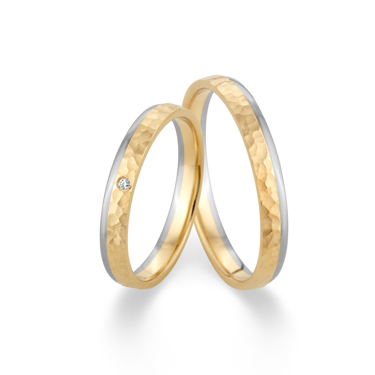 Wedding rings 585 Gelbgold, Weißgold+Pd 514793-30