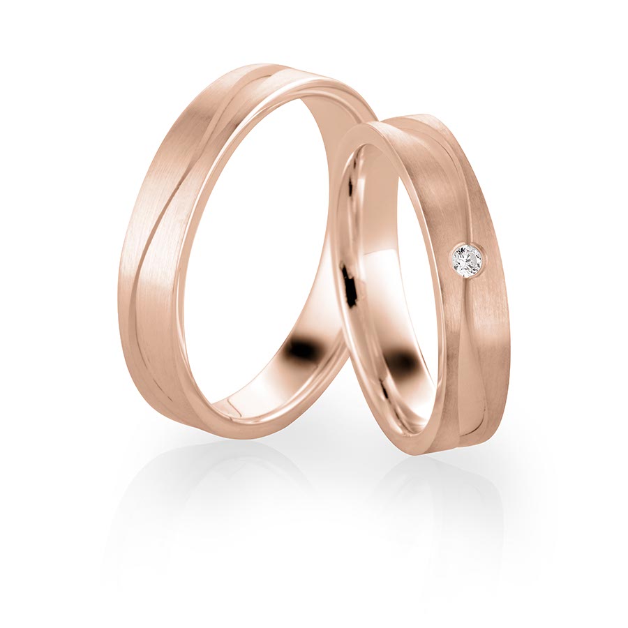 Wedding rings 585 Rotgold 517458-45