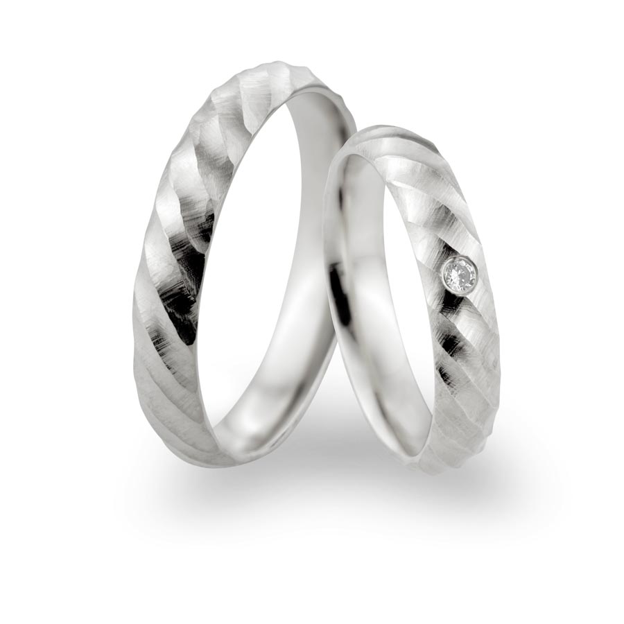 Wedding rings 375 Weißgold