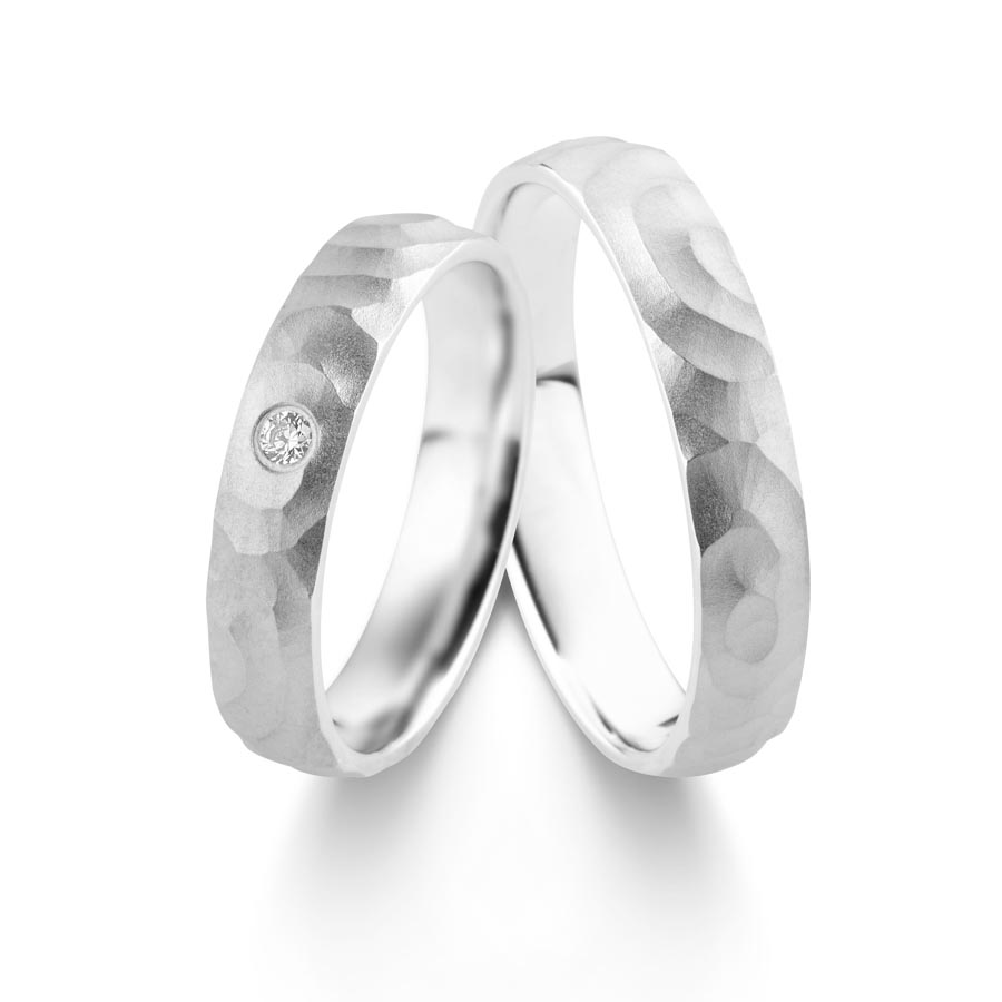 Wedding rings 375 Weißgold 517468-45