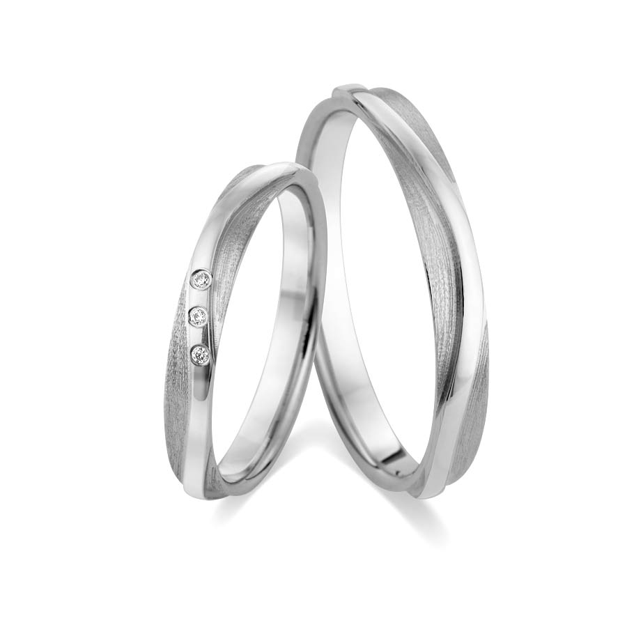 Wedding rings 375 Weißgold 517481-30