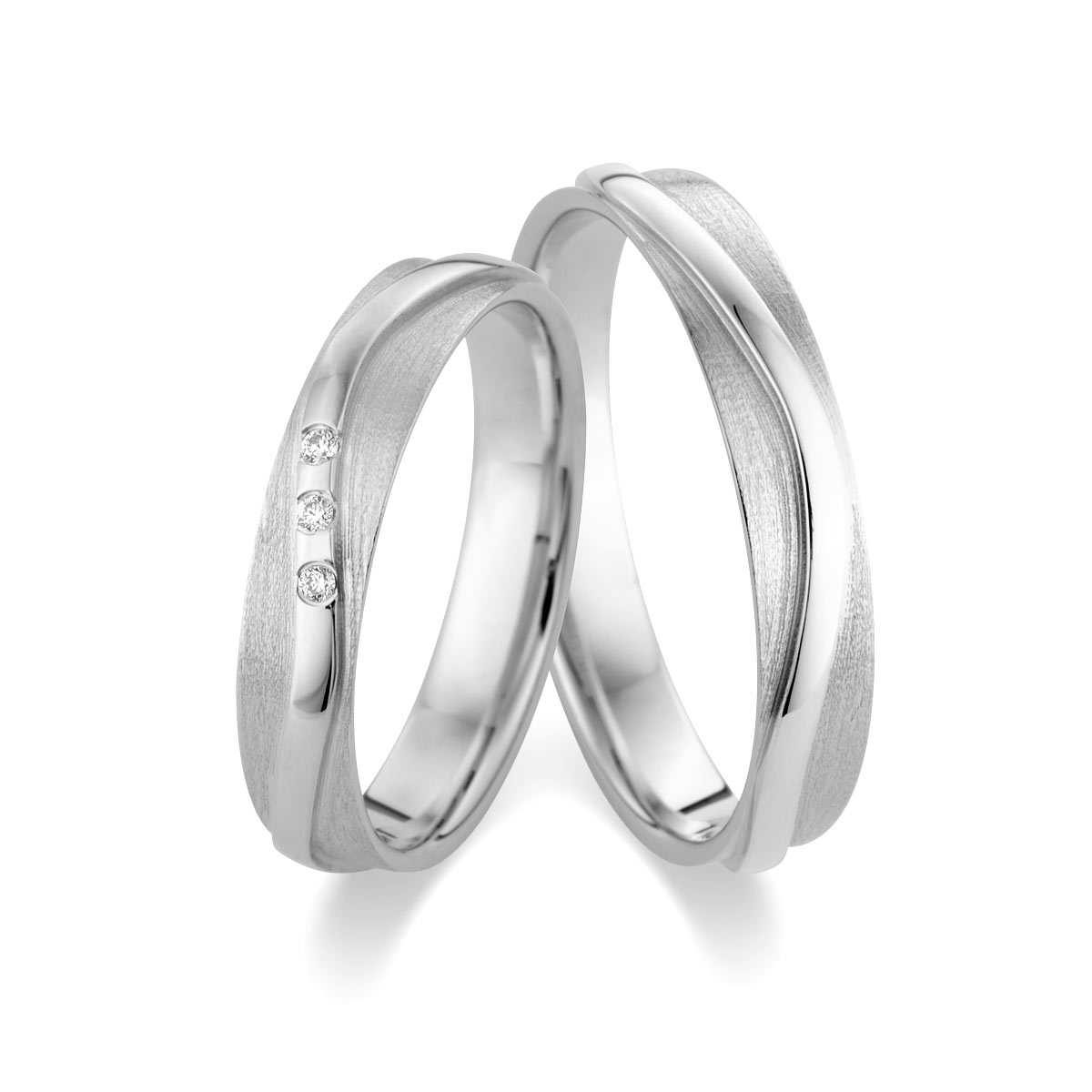 Wedding rings 375 Weißgold 517481-40