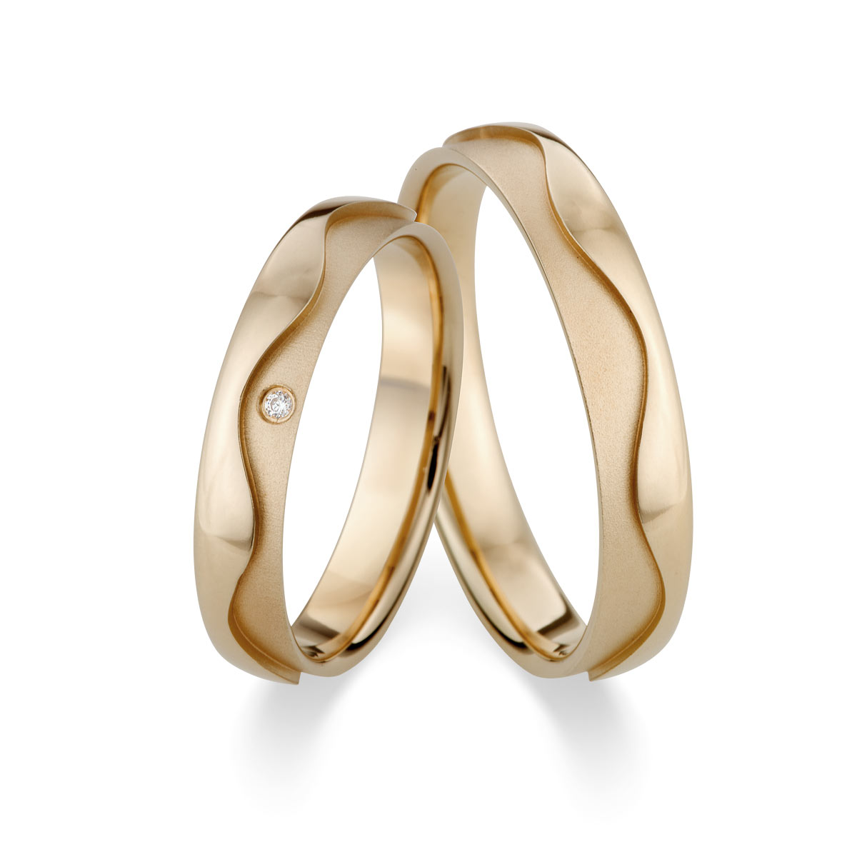 Wedding rings 585 Roségold