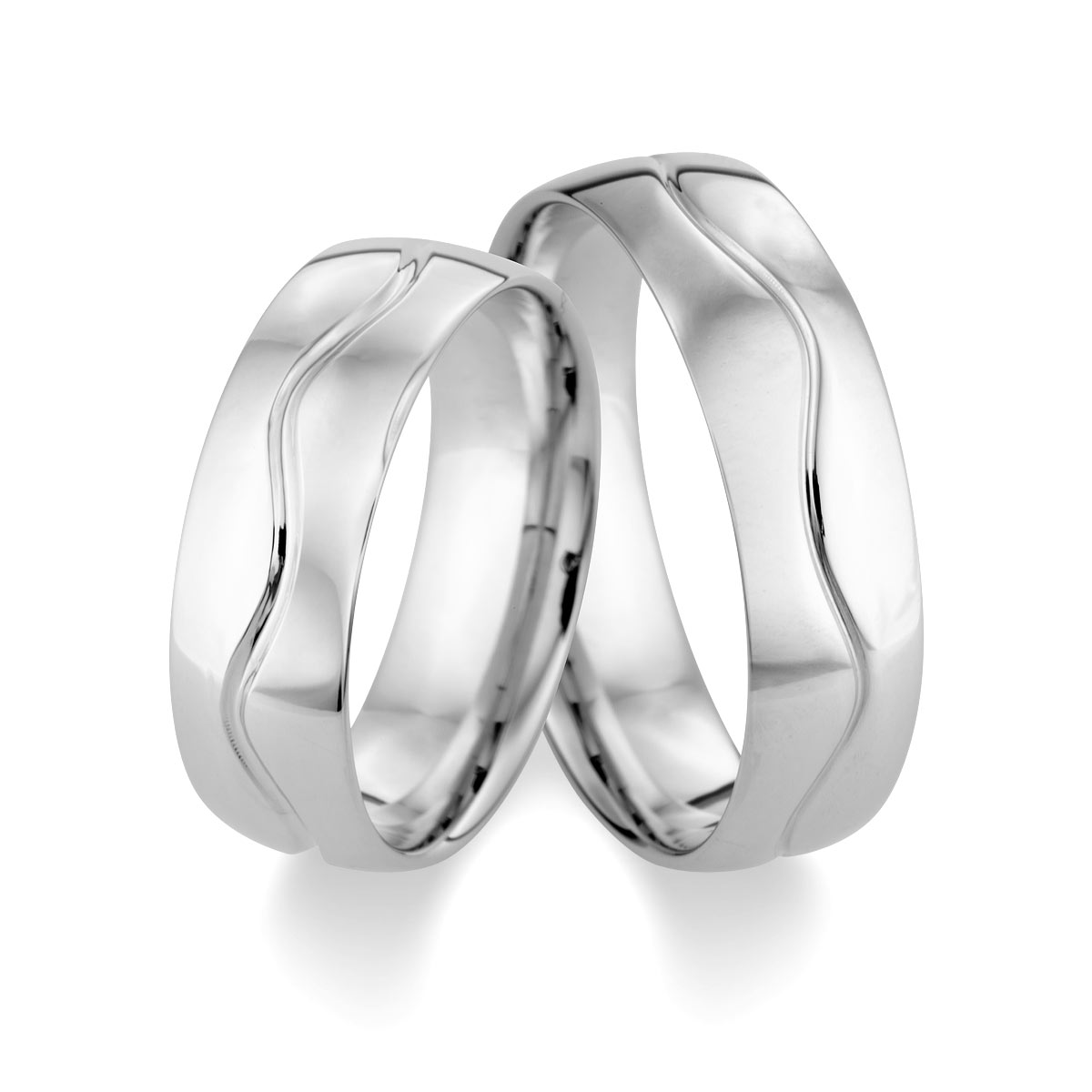 Wedding rings 375 Weißgold 517488-65