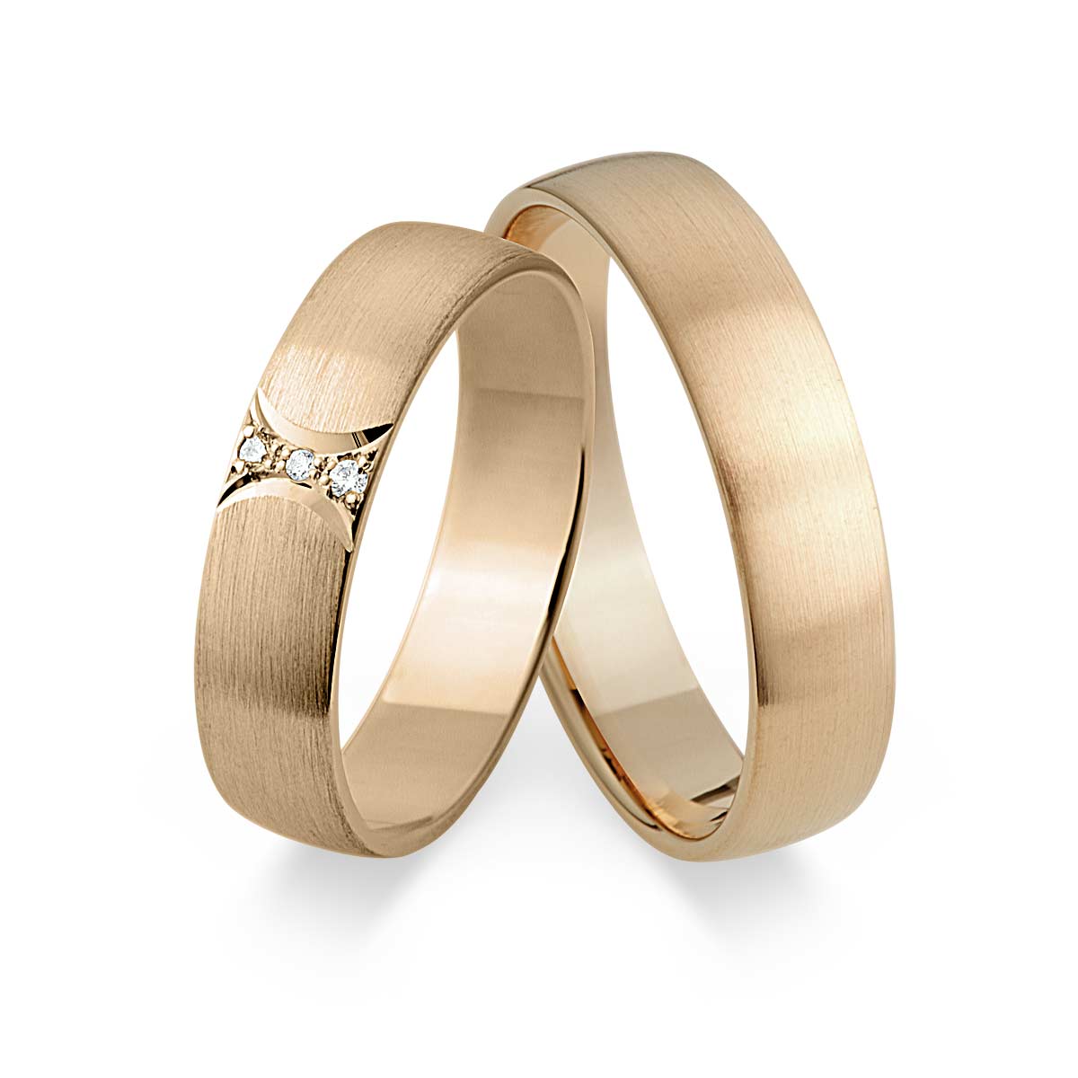 Wedding rings 585 Roségold 517501-50