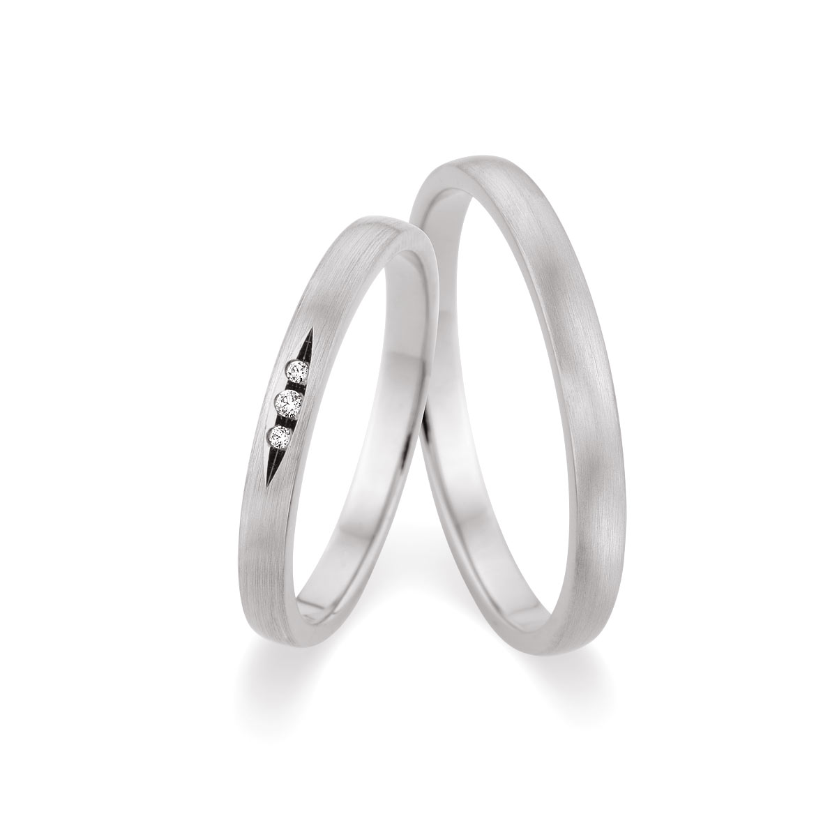 Wedding rings 375 Weißgold 517507-25