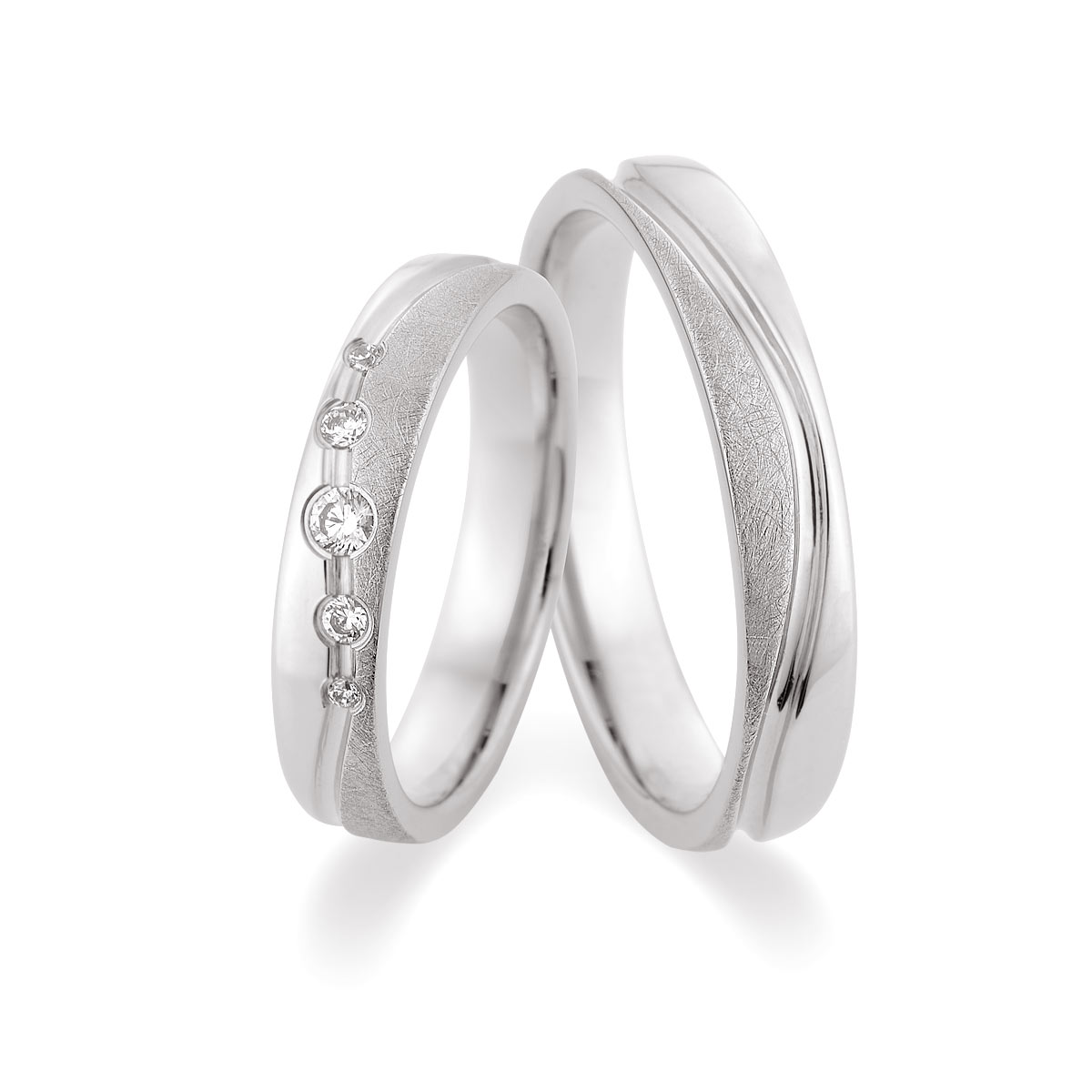 Wedding rings 375 Weißgold 517511-40