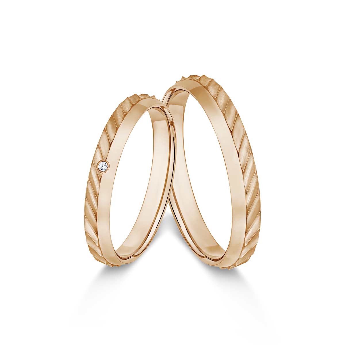 Wedding rings 585 Roségold 517520-30