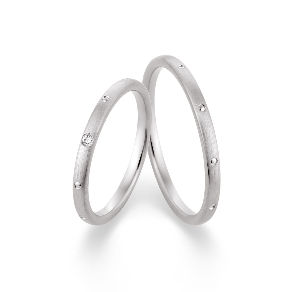 Wedding rings 375 Weißgold 517524-20