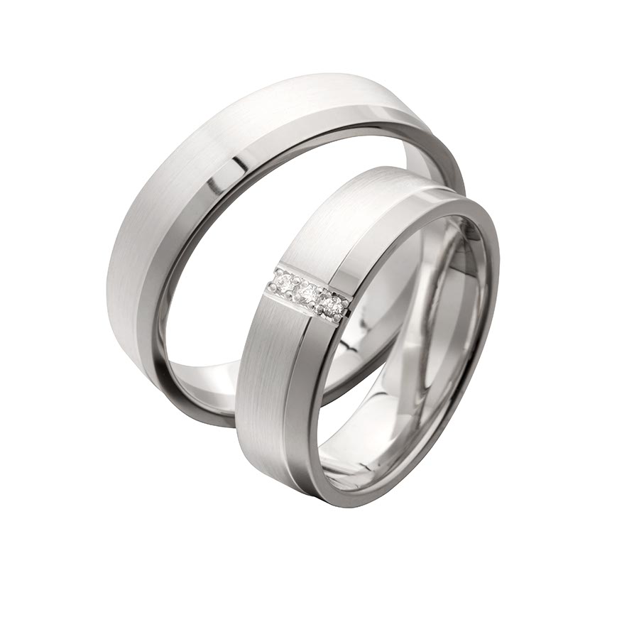 Wedding rings 500 Palladium, 925 Silber 518109-55