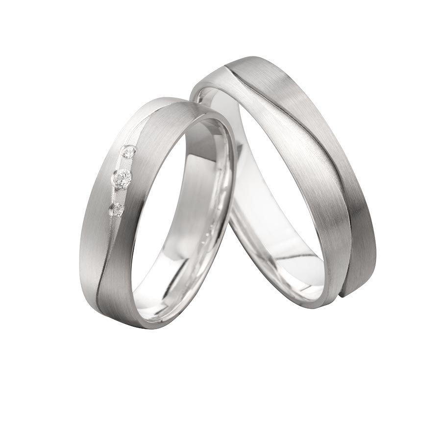 Wedding rings 500 Palladium, 925 Silber 518116-50