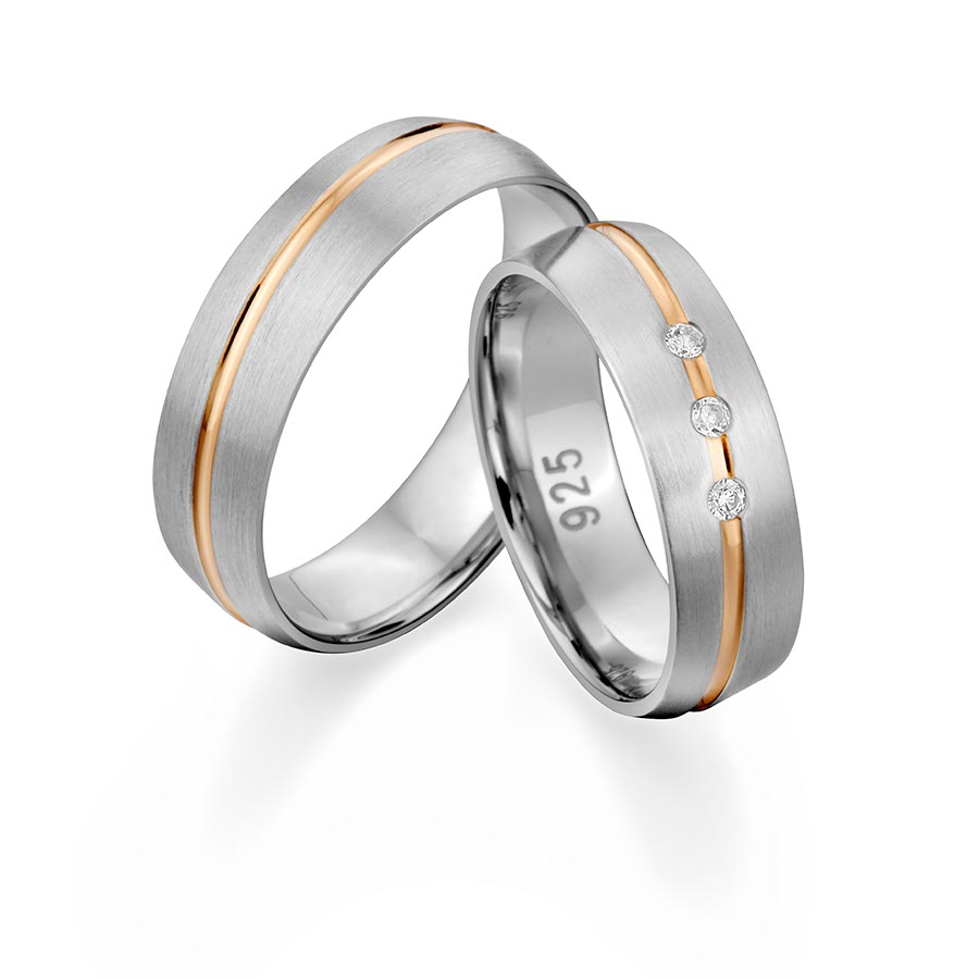 Model 925 Silber rhodiniert, gelb vergoldet 526134-60