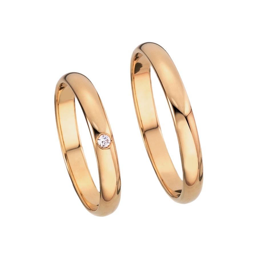 Wedding rings 585 Rotgold 511009-30