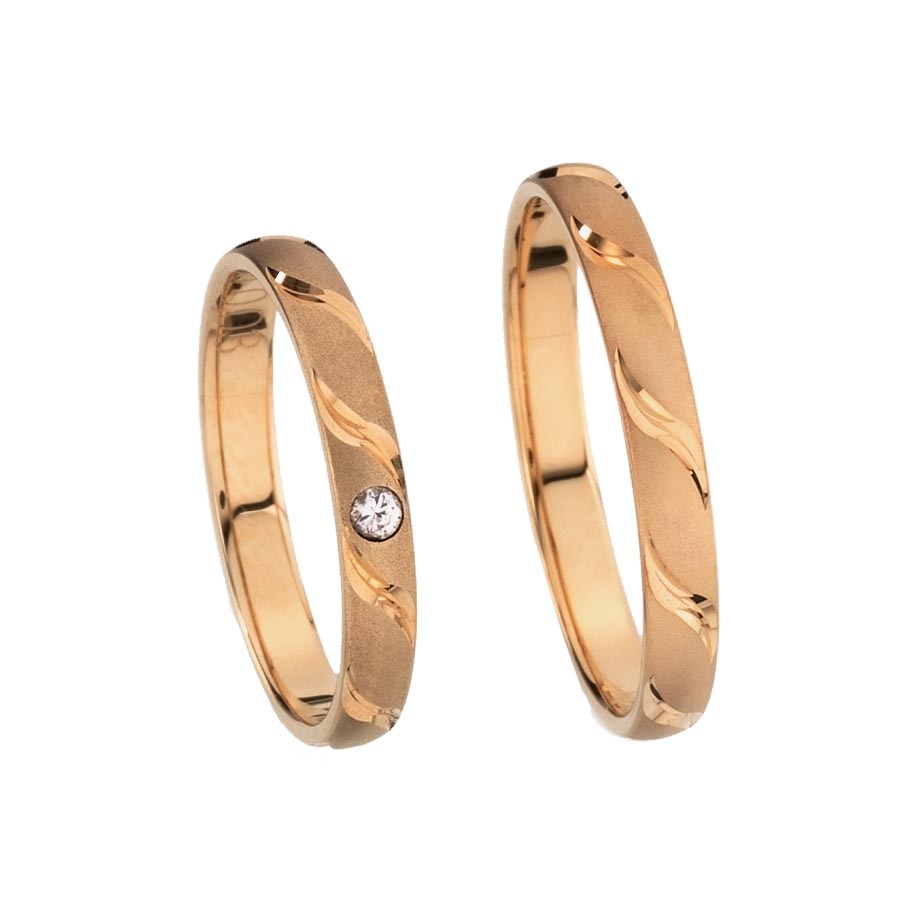 Wedding rings 585 Rotgold 512576-30