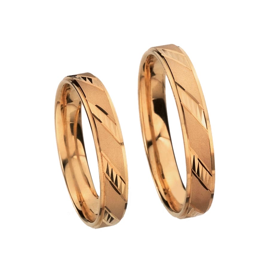 Wedding rings 585 Rotgold 512597-40