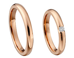 Wedding rings 585 Rotgold 513100-40