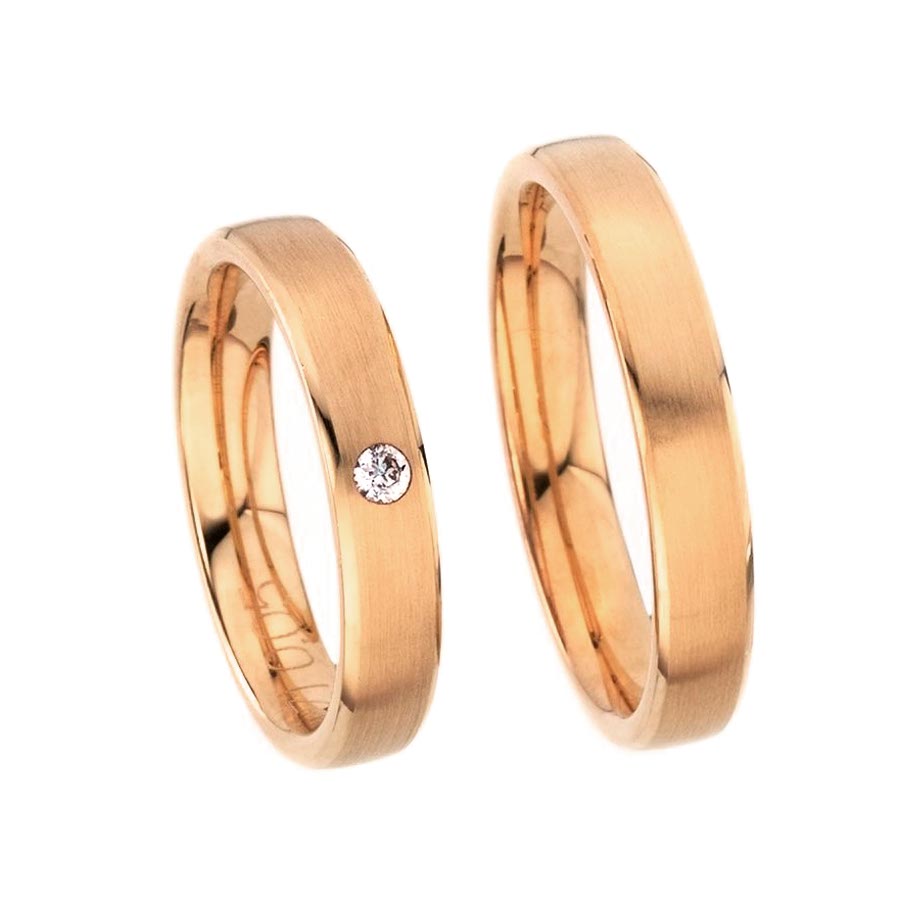 Wedding rings 585 Rotgold 513111-40