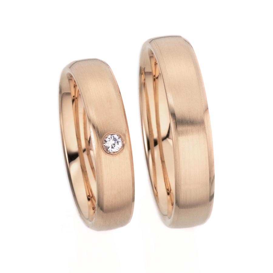 Wedding rings 585 Roségold 513111-50