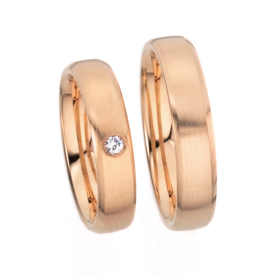 Wedding rings 585 Rotgold 513111-50