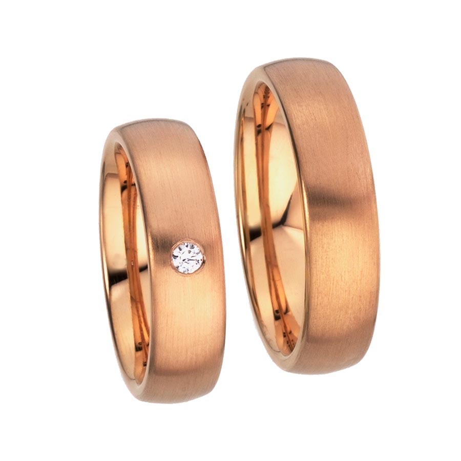 Wedding rings 585 Rotgold 513133-60