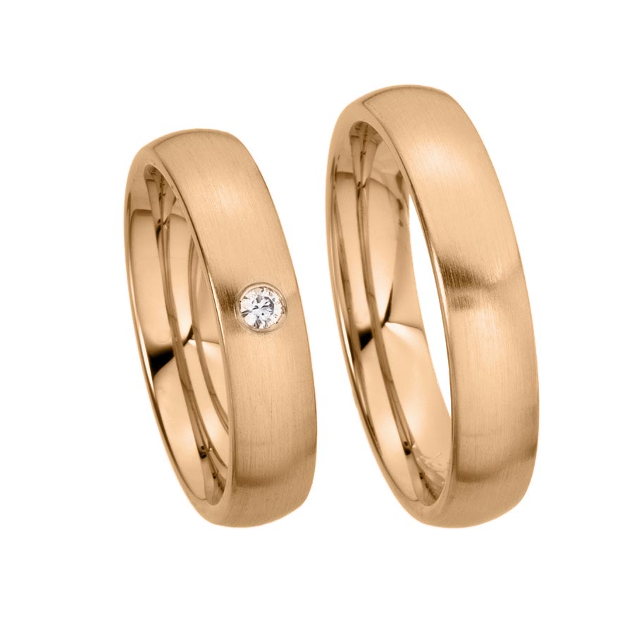 Wedding rings 585 Rotgold 513136-50
