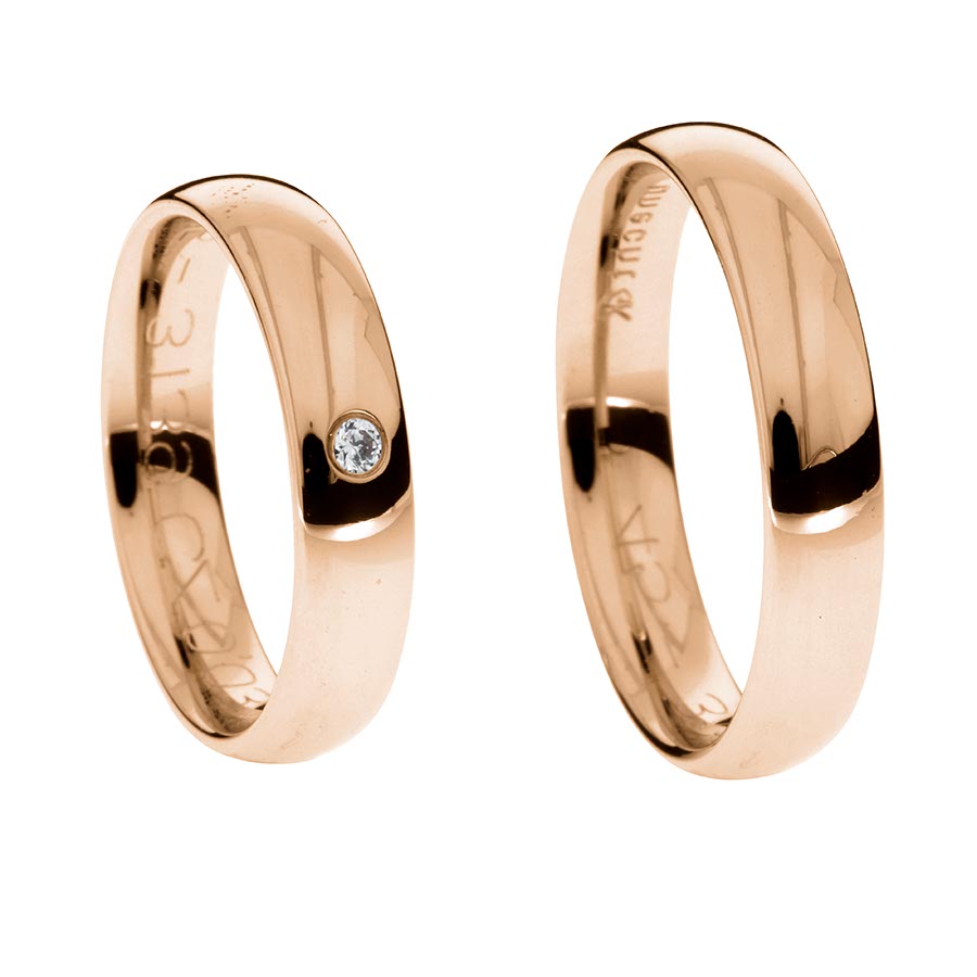 Wedding rings 333 Rotgold 513139-45