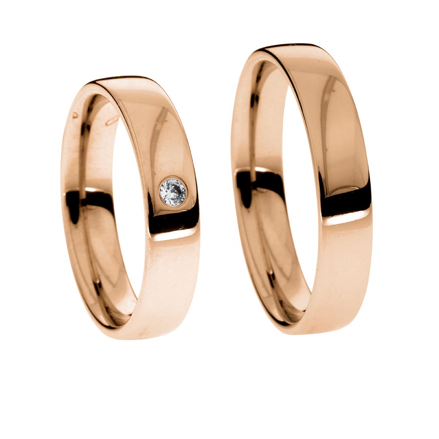 Wedding rings 333 Rotgold 513143-45