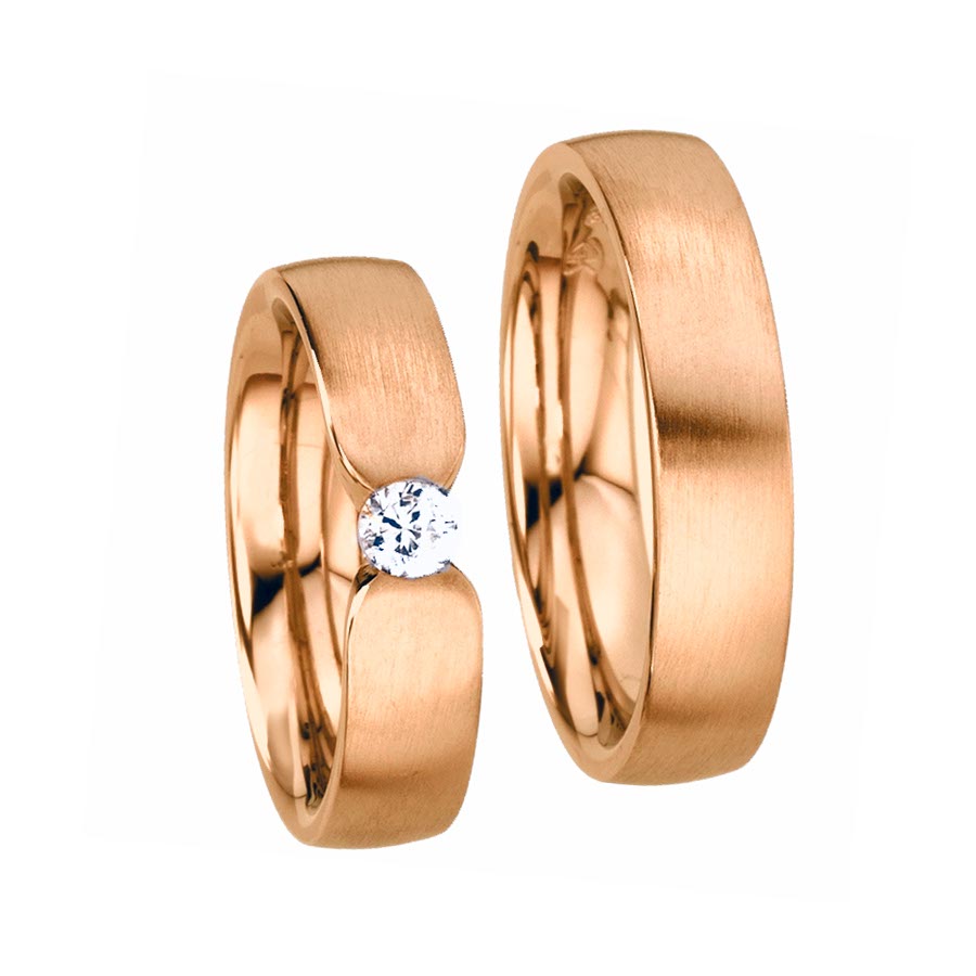 Wedding rings 585 Rotgold 514026-55