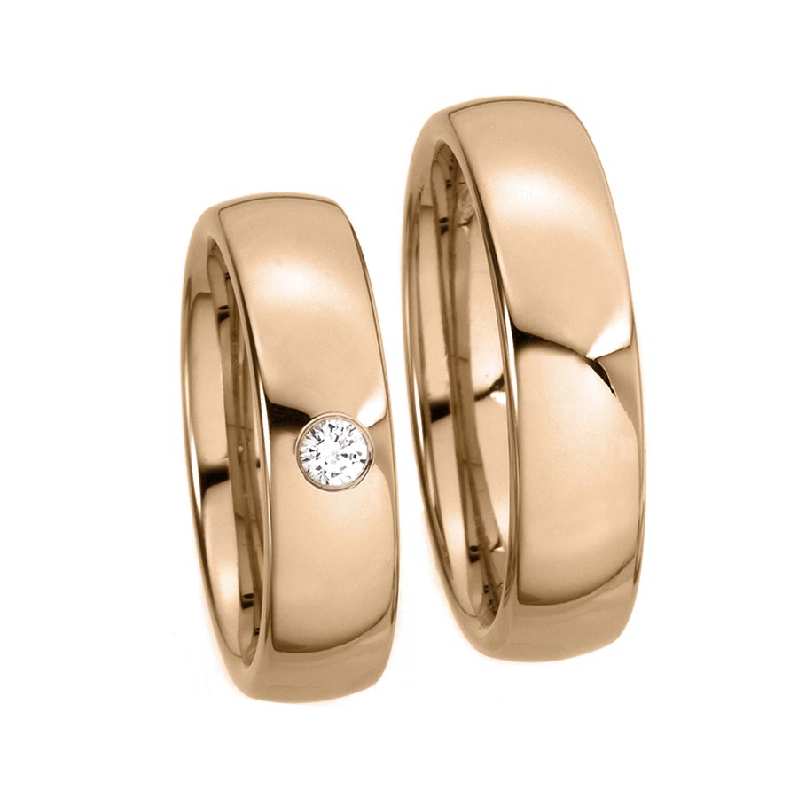 Wedding rings 585 Rotgold 514037-60