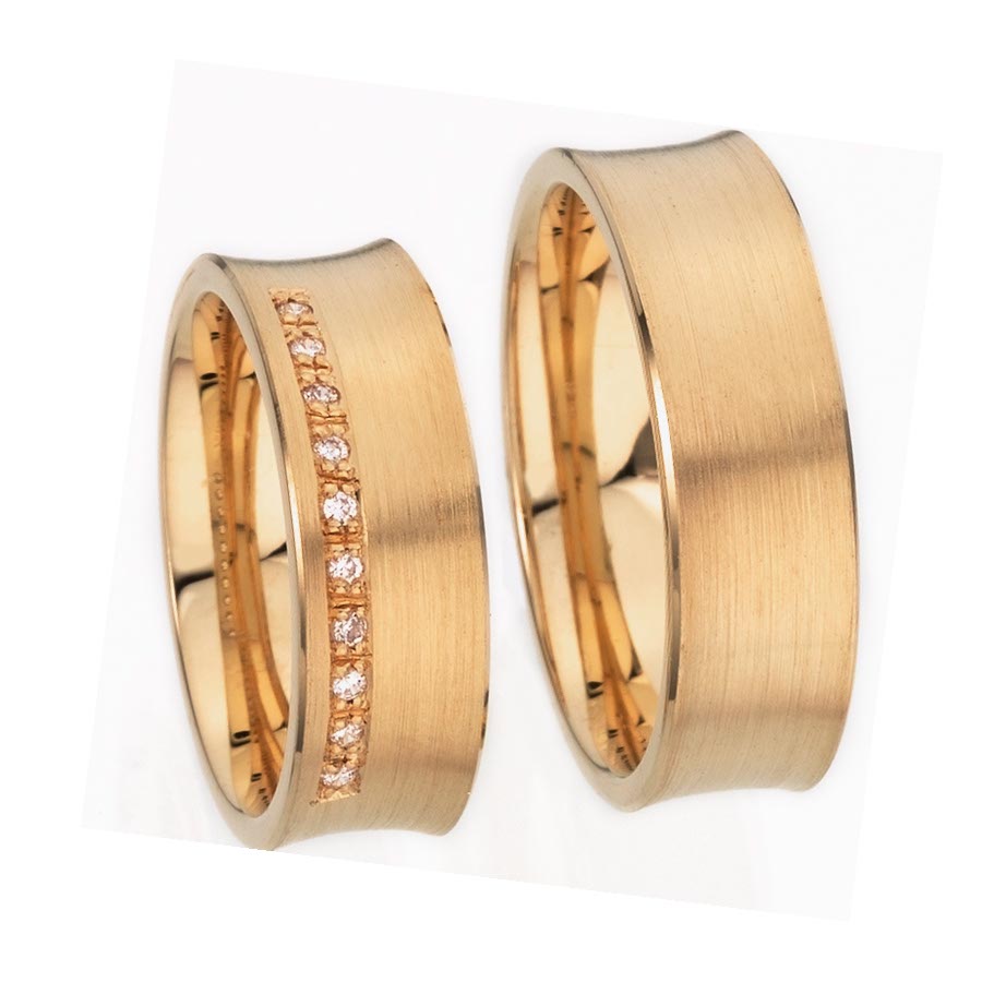 Wedding rings 585 Rotgold 514182-70