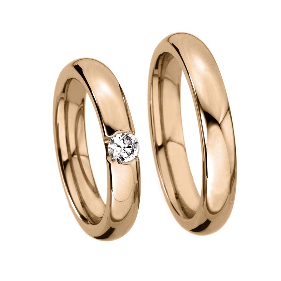 Wedding rings 585 Rotgold 514195-41