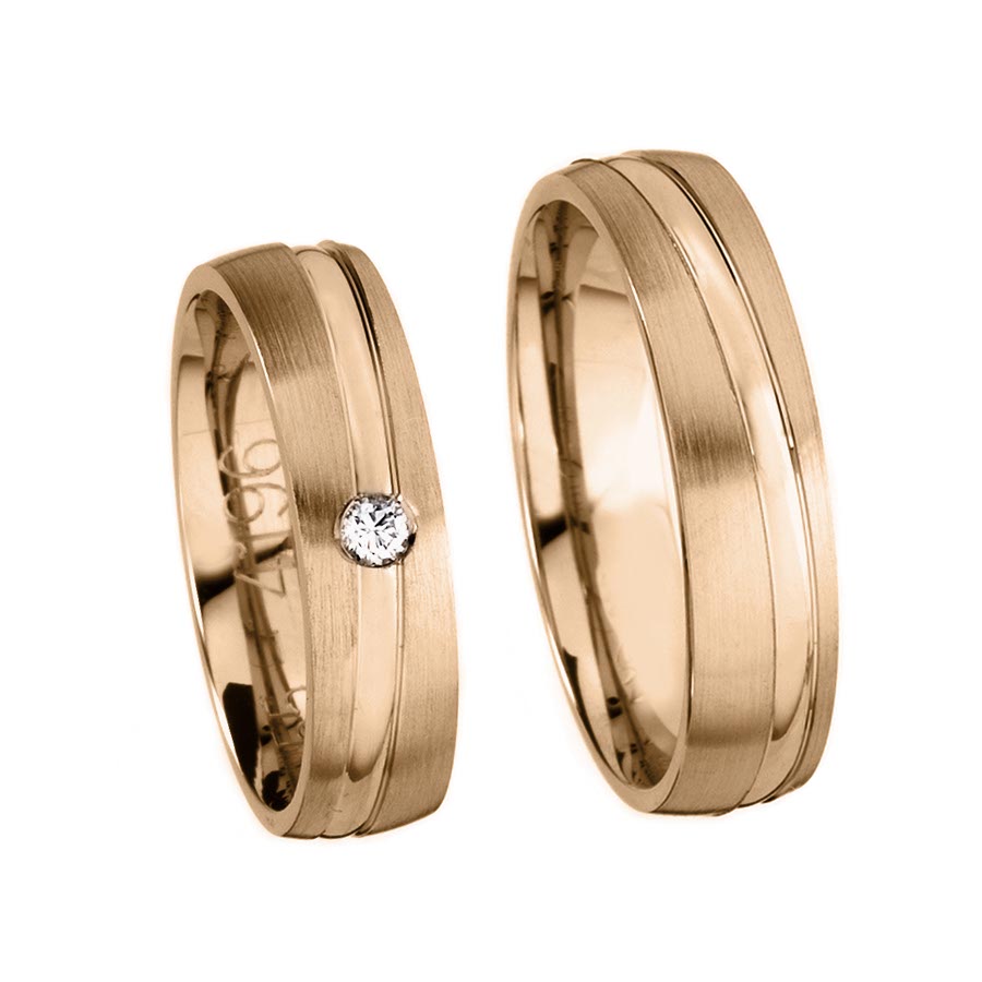 Wedding rings 585 Rotgold 514196-55