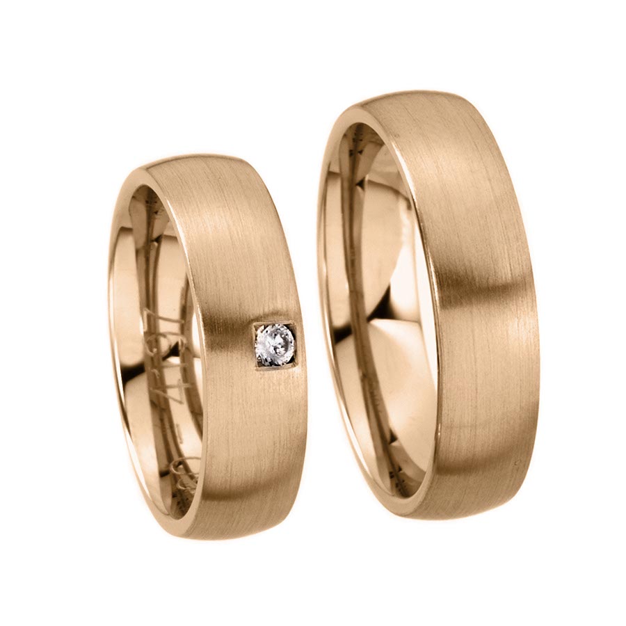 Wedding rings 585 Rotgold 514197-60