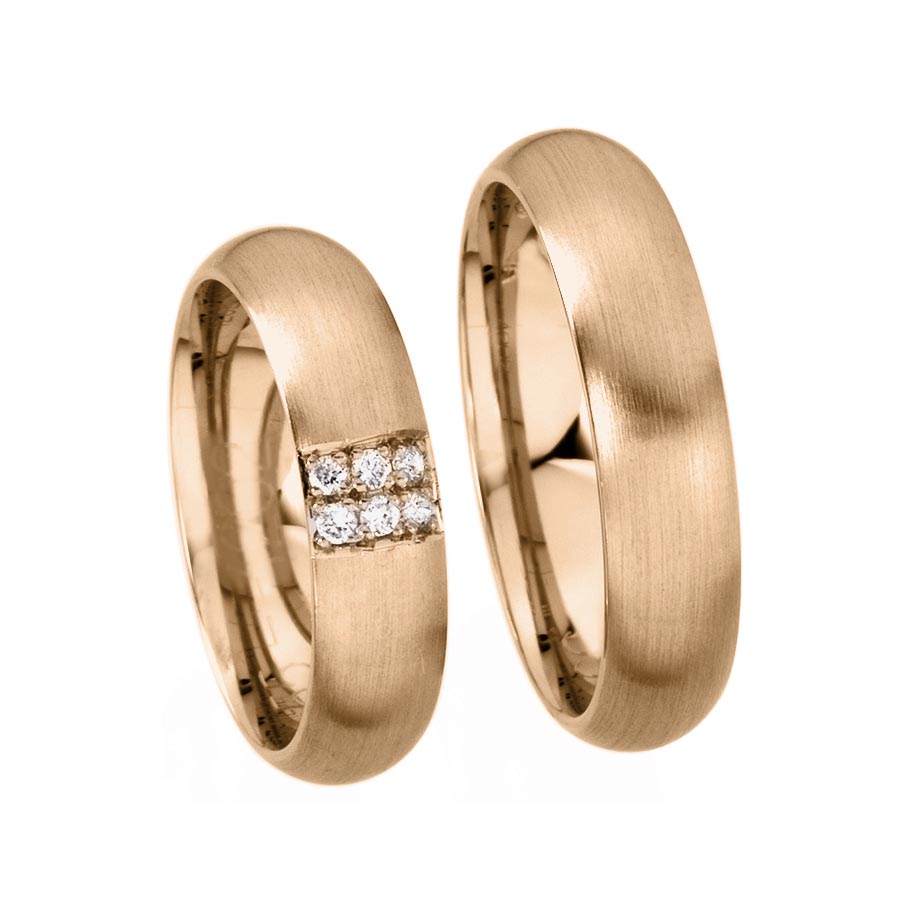 Wedding rings 585 Rotgold 514202-55