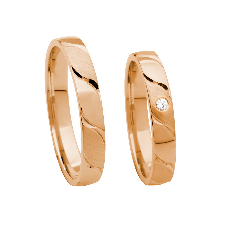 Wedding rings 333 Rotgold 514222-35