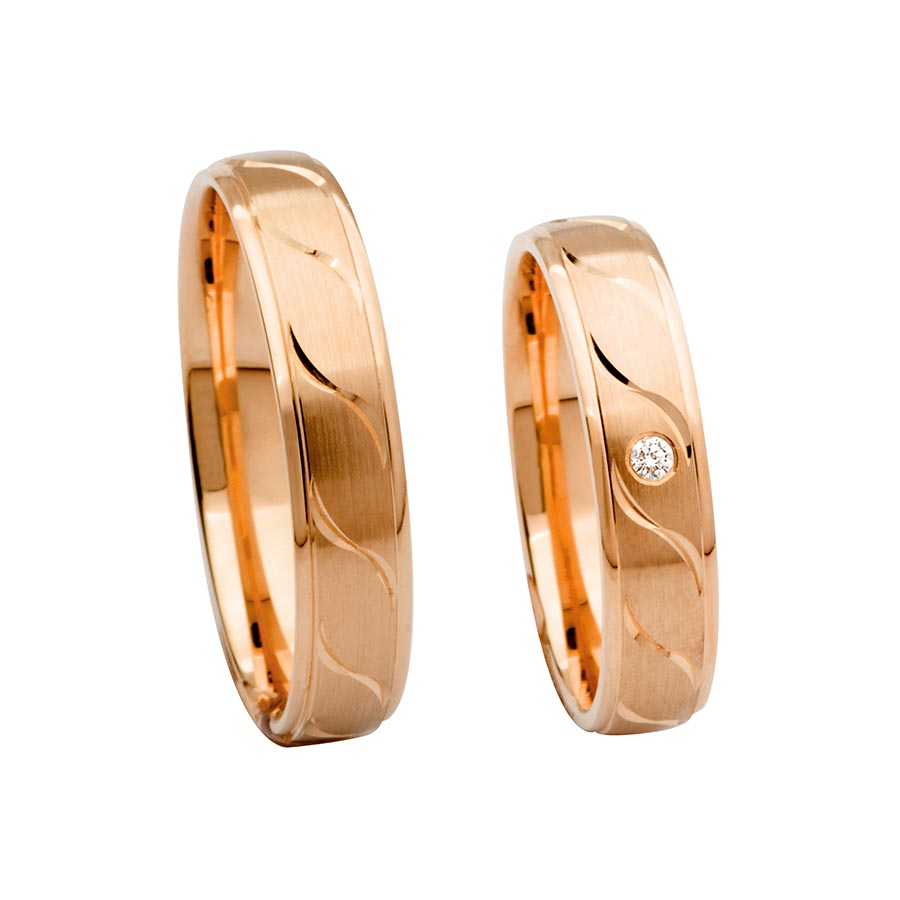 Wedding rings 585 Rotgold 514231-45